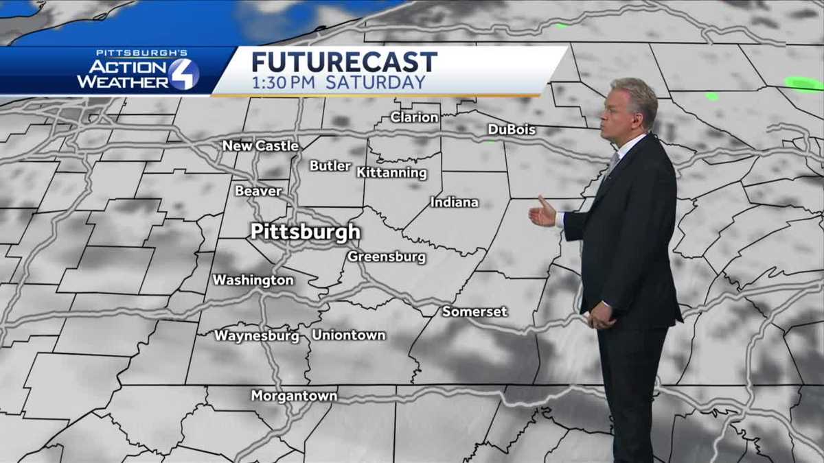 Cloudy with temps in the mid 50s on Saturday