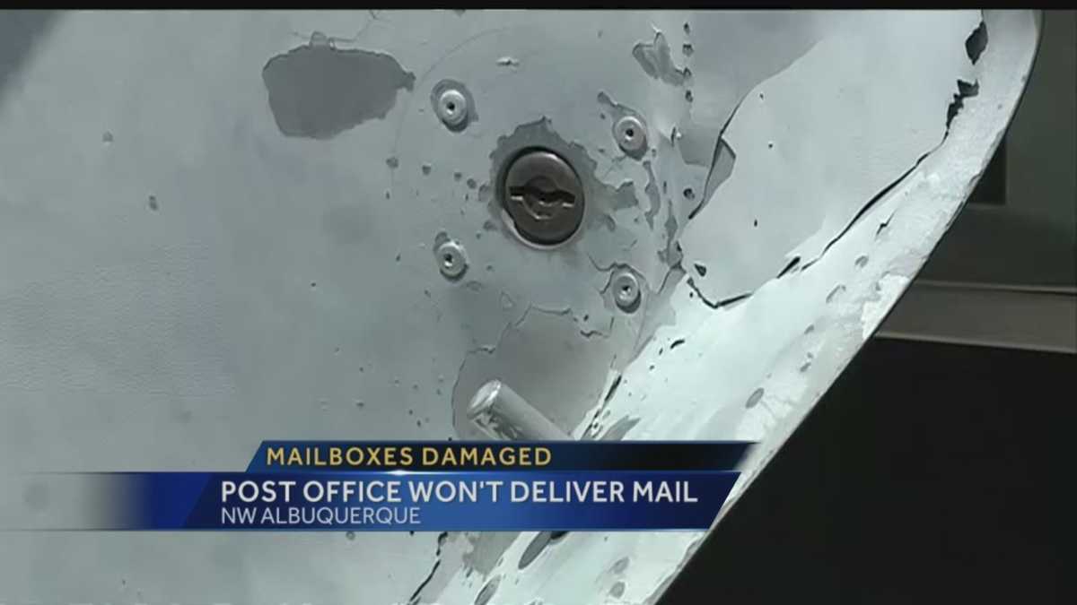 Mailboxes damaged Post office won't deliver mail