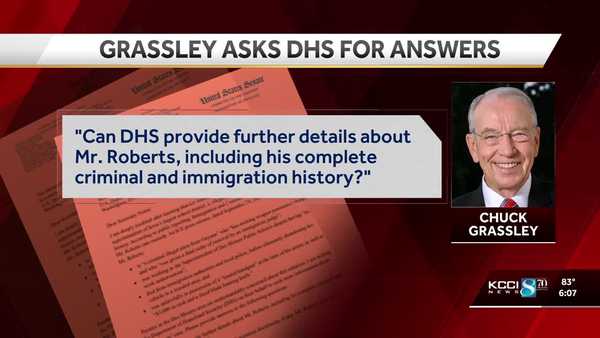 Grassley presses federal officials for answers on Ian Roberts' case