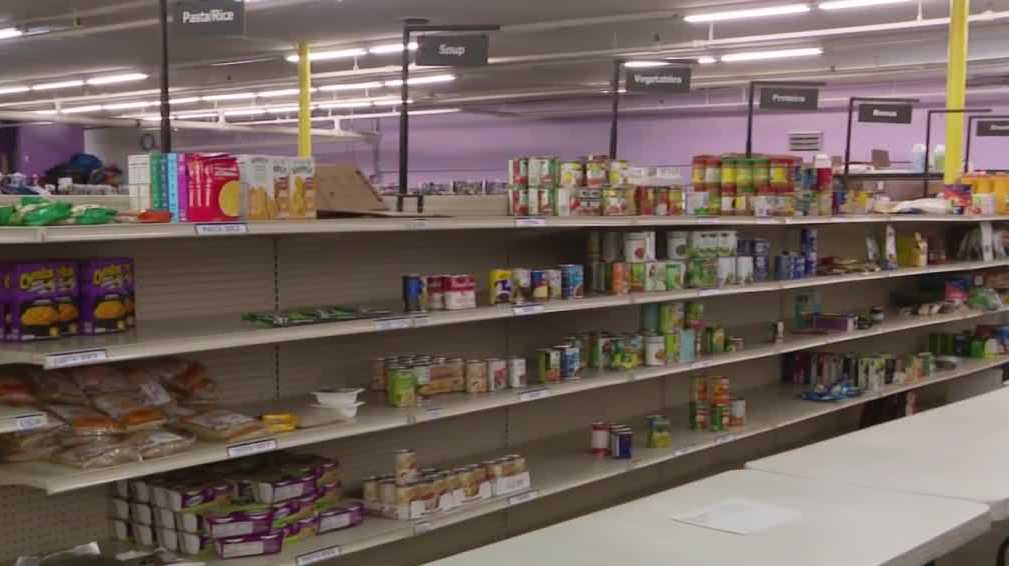 Food pantry shelves at Omaha's Open Door Mission struggling to stay stocked as need increases