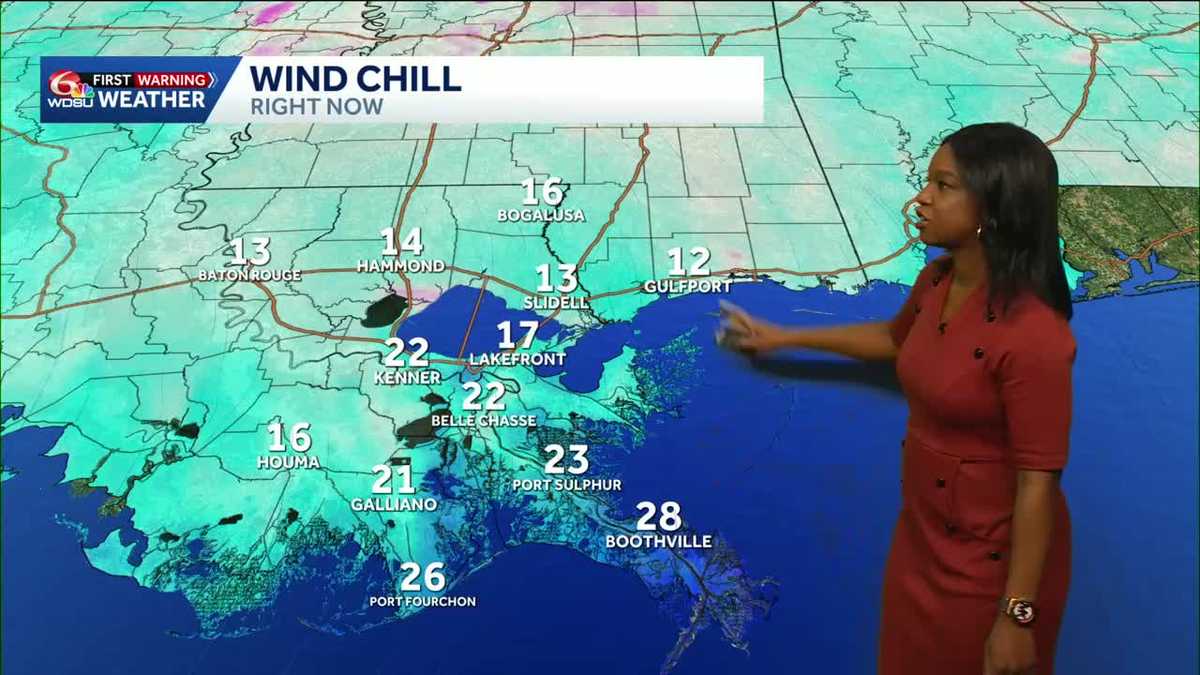 Alert Day: Extremely cold temperatures continues across Southeast Louisiana, Mississippi