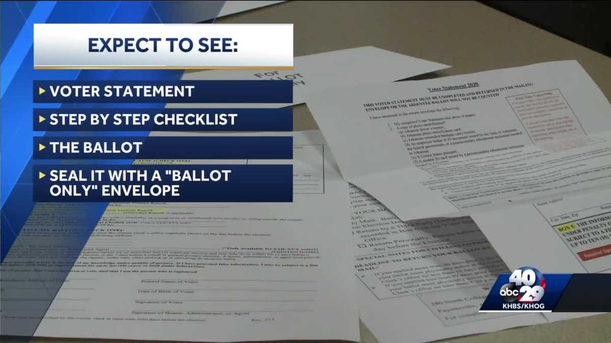 How to fill out an absentee ballot in Arkansas