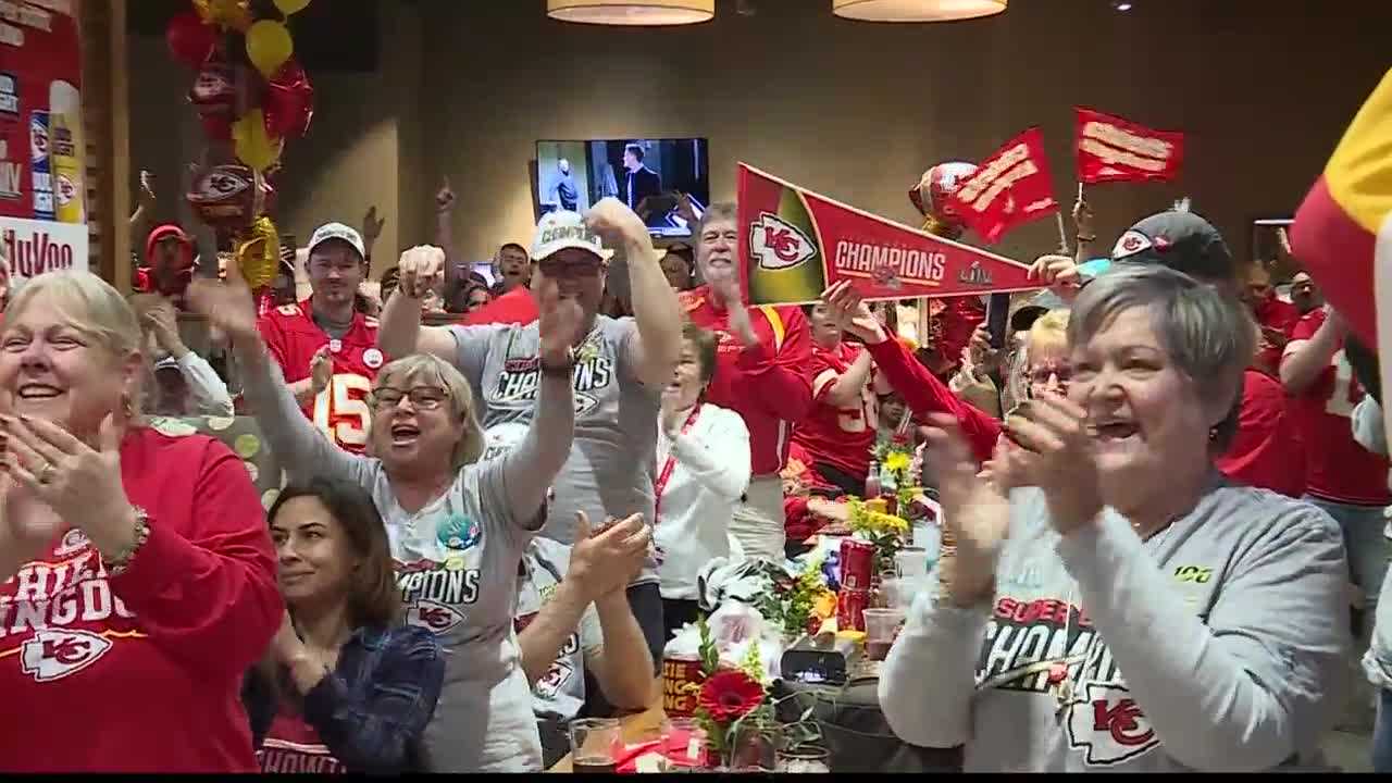 Chiefs Fans Celebrate Team's Super Bowl Win At Chiefs Kingdom Radio Show