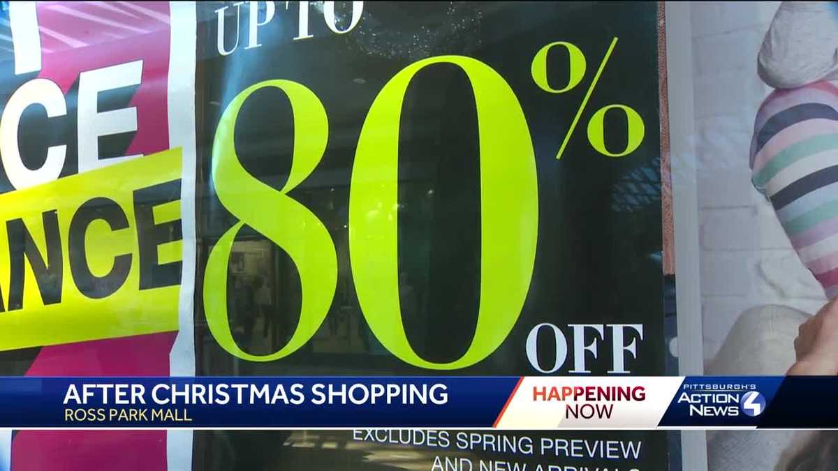Post Christmas shopping at Ross Park Mall, Pennsylvania