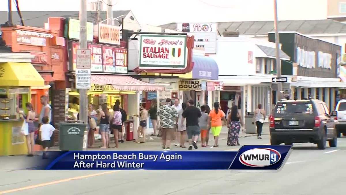 Crowds pack Hampton Beach for Memorial Day