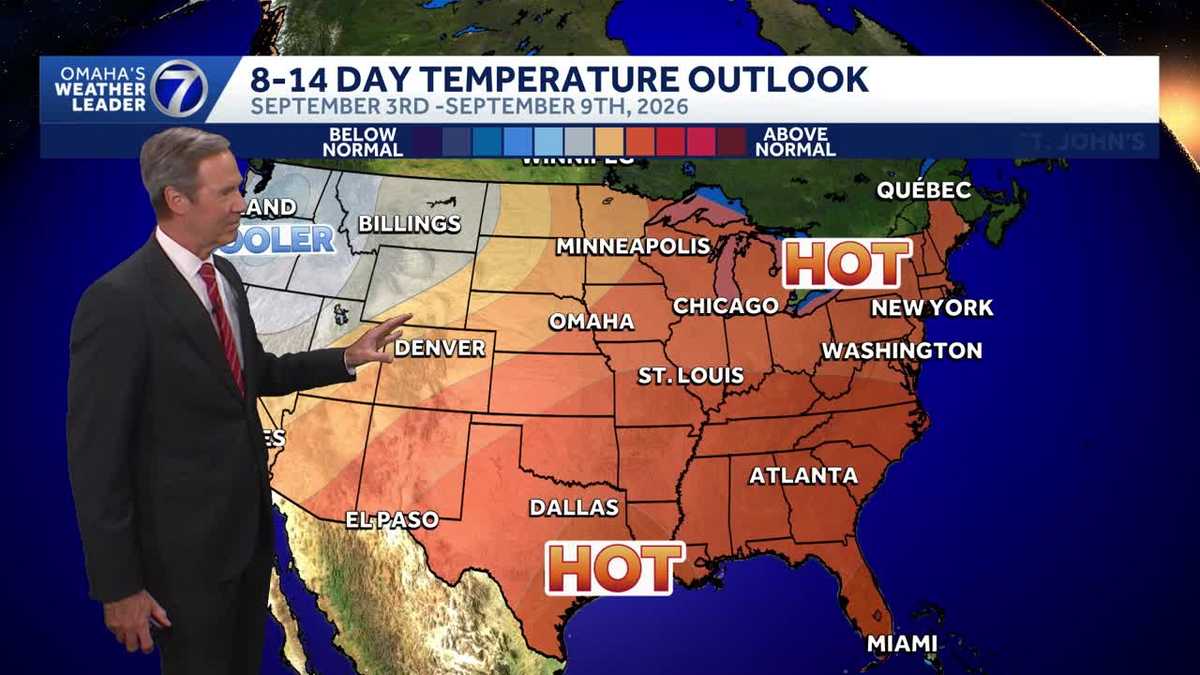 Summer weather continues around Omaha into the weekend