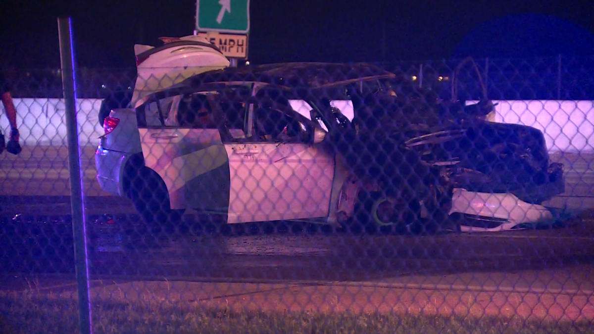 Car catches fire after suspected drunk driver crashes in OKC