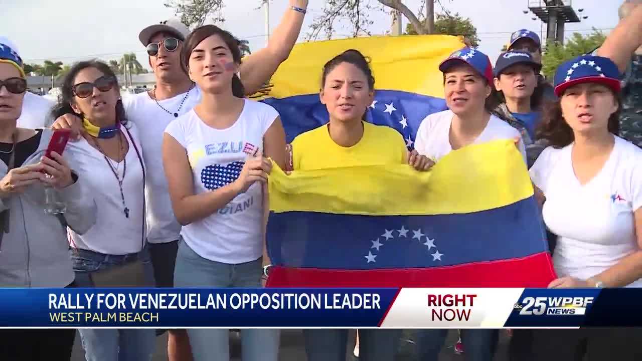 Rally Held For Venezuelan Opposition Leader