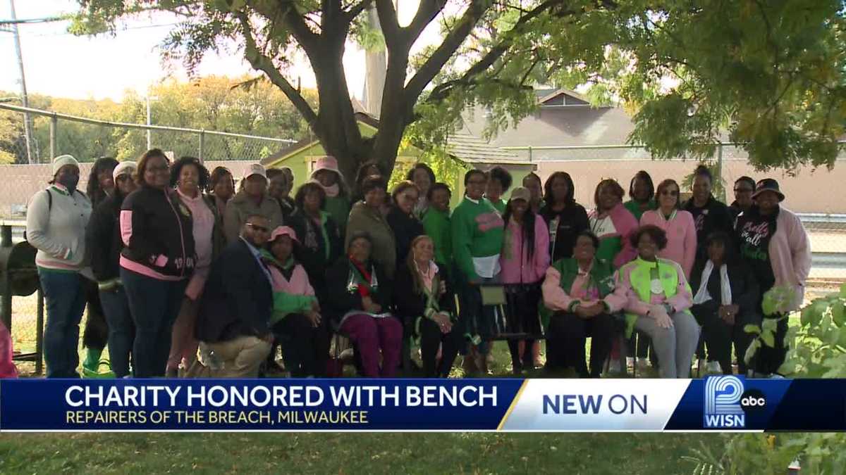 Milwaukee charity honored with bench