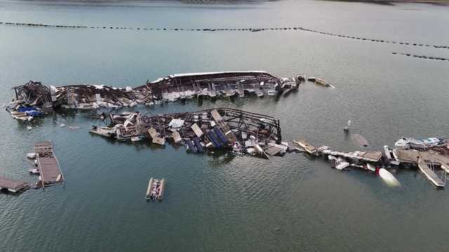 Drone Video: Tornado Damage at Lake Tenkiller 