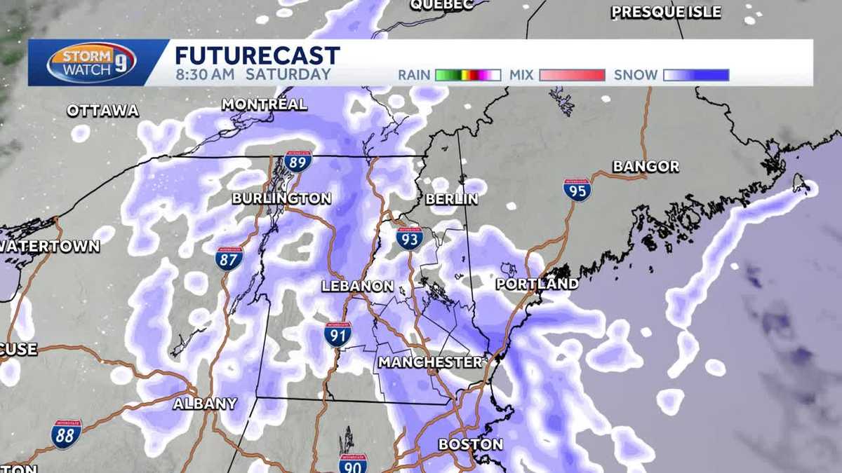 New Hampshire hourly weather: Snow Friday night and Saturday