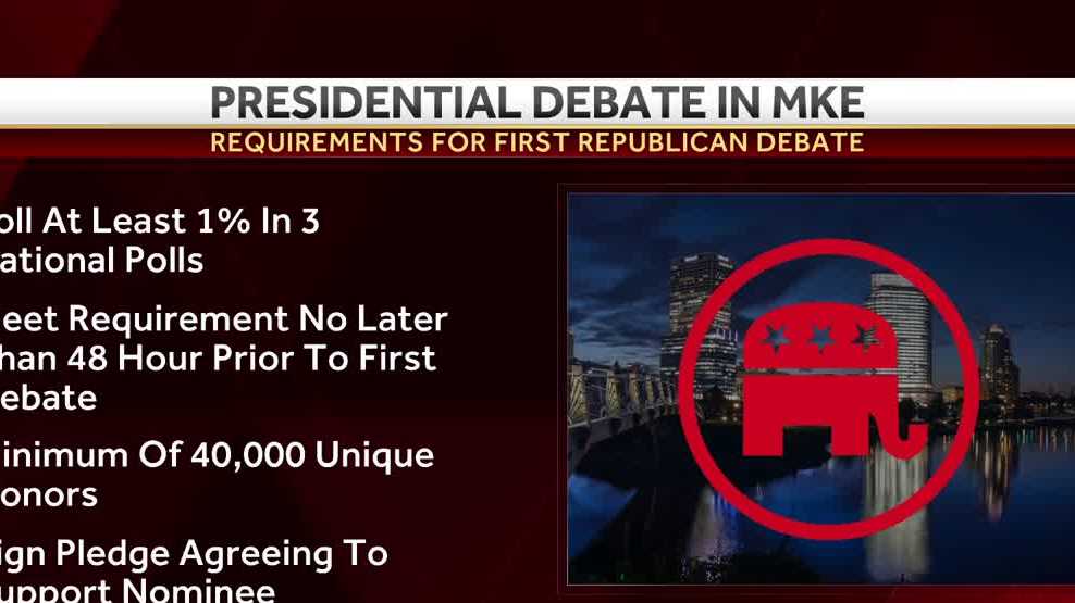 Details released on Milwaukee Republican presidential primary debate - Vimarsana News