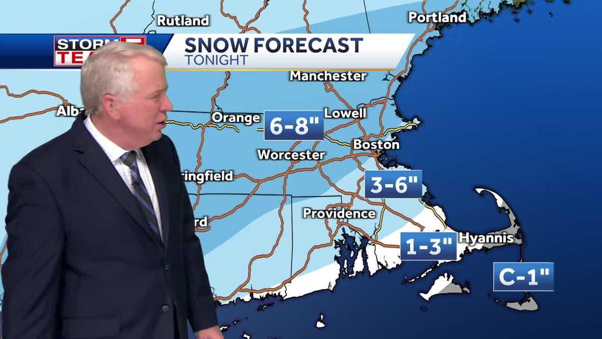 Video: Burst of snow expected 10 p.m. Sunday