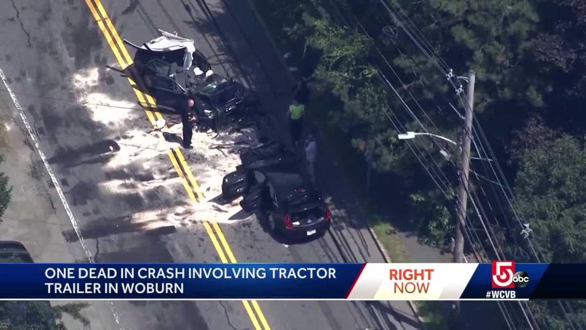 1 dead after headon crash in Woburn, police say