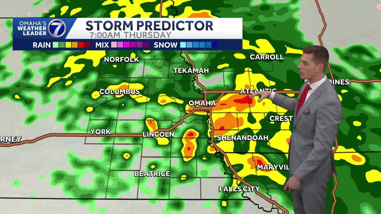 Showers and storms starting Wednesday afternoon in Omaha