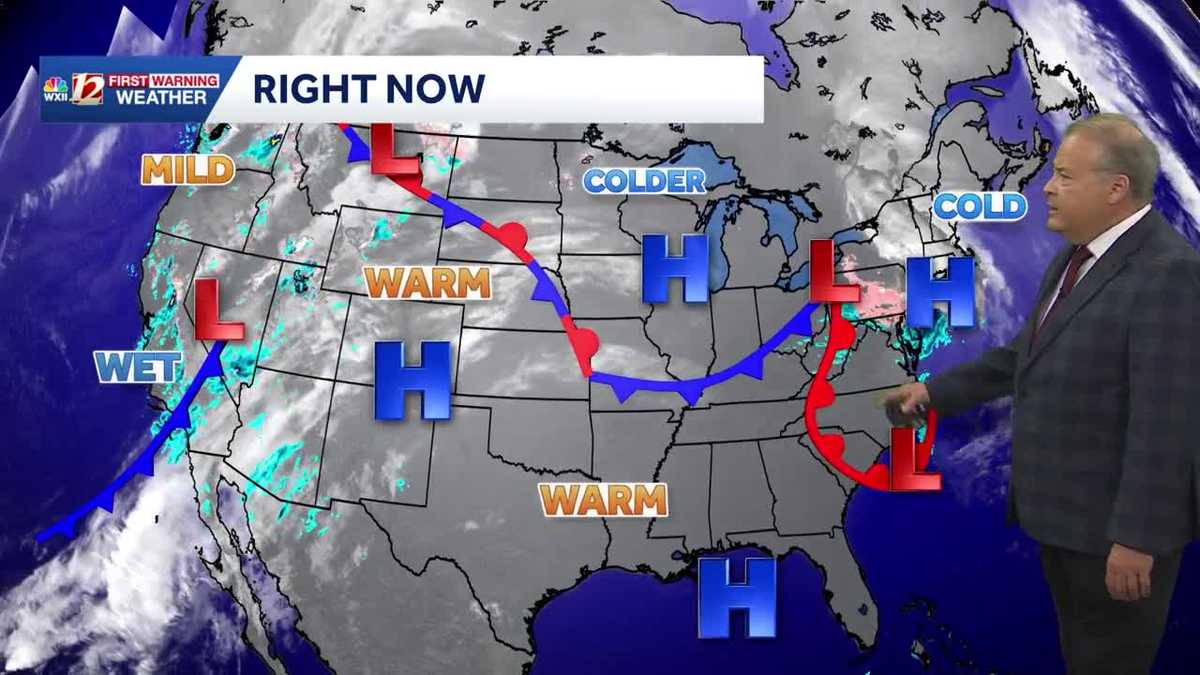 A Nice weekend. Showers possible Monday with a front and then colder air returns Tuesday
