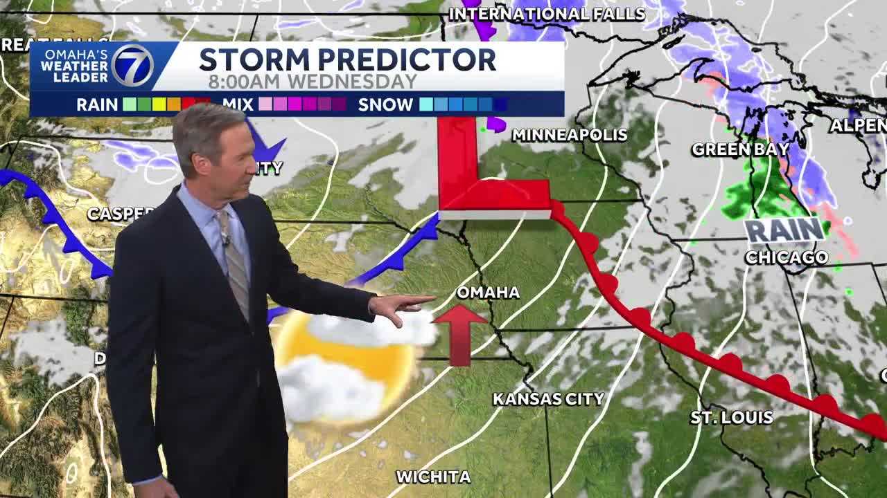 Windy and warmer for Wednesday with some sun