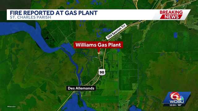St. Charles Parish emergency officials respond to fire at plant in Paradis