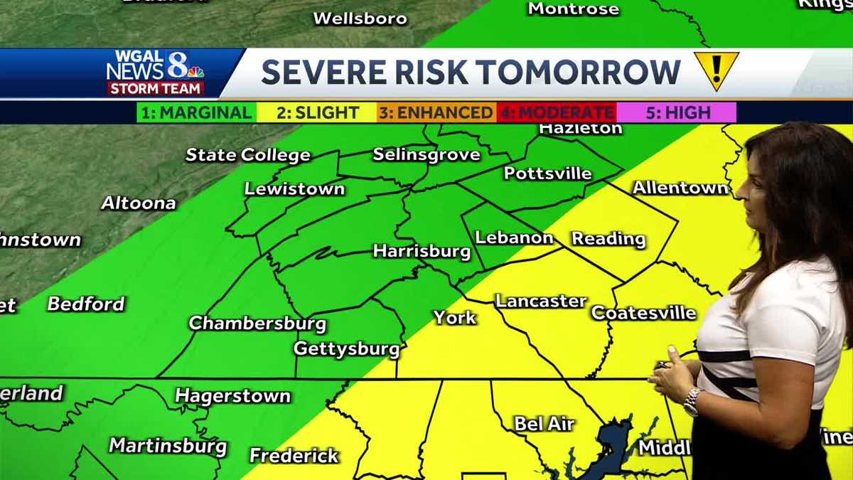 Few Storms Today: Impact Day Monday For Strong To Severe Storms