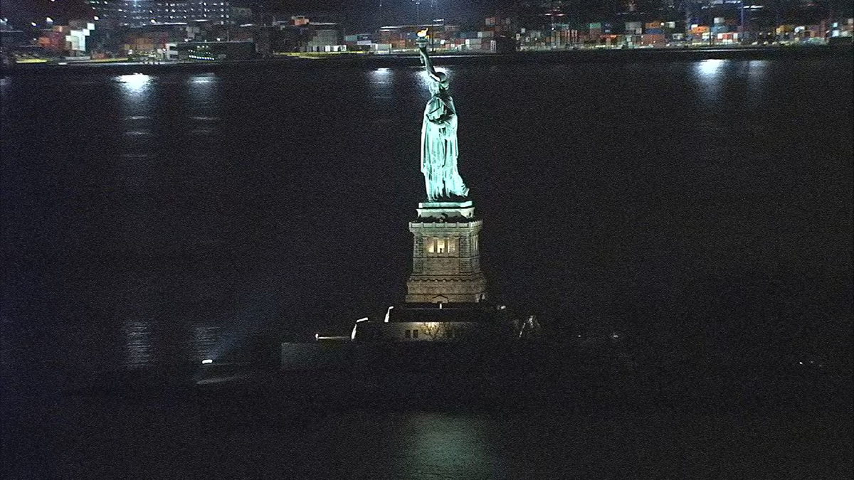 Raw Statue of Liberty Lights Back On