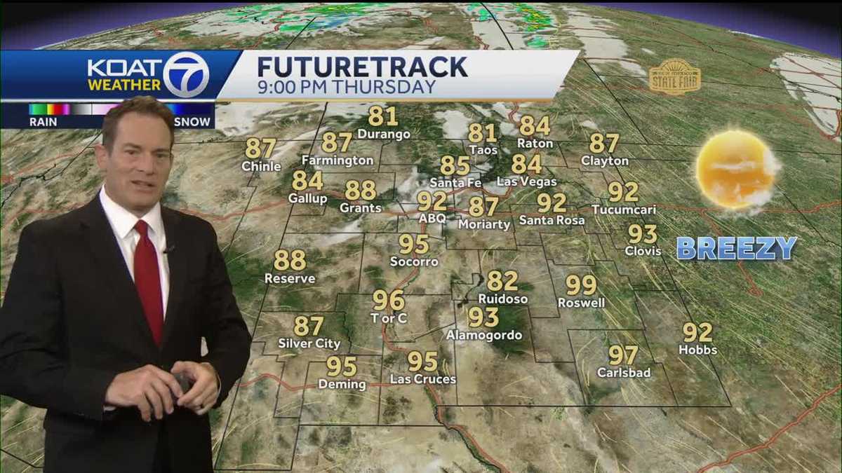 Hottest afternoon of the week today with breezy and hazy conditions ...