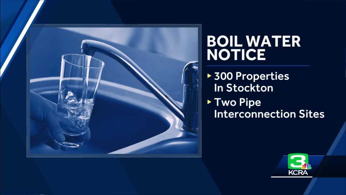 Some Stockton residents told to boil water after water pressure issue