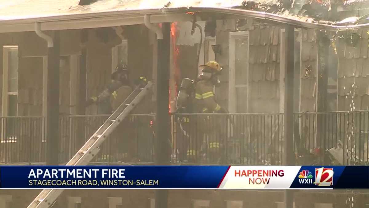 Intense flames burn Winston-Salem apartments; 38 people displaced