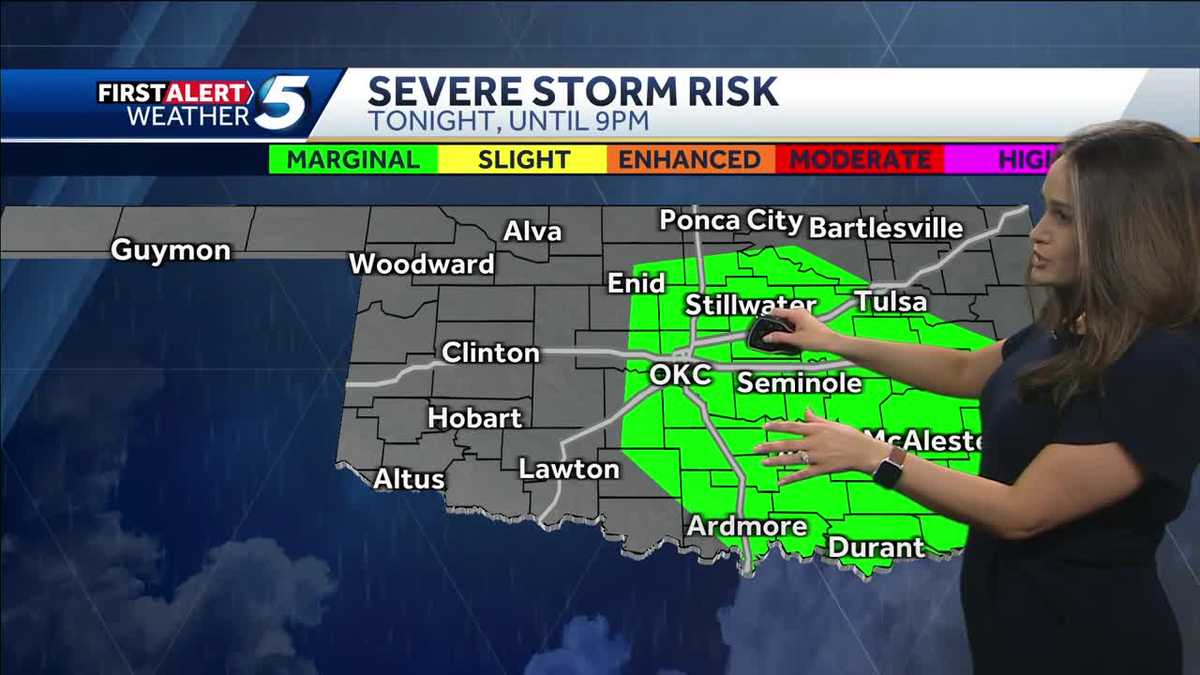 TIMELINE: Oklahoma could see storms with 60 mph winds Monday
