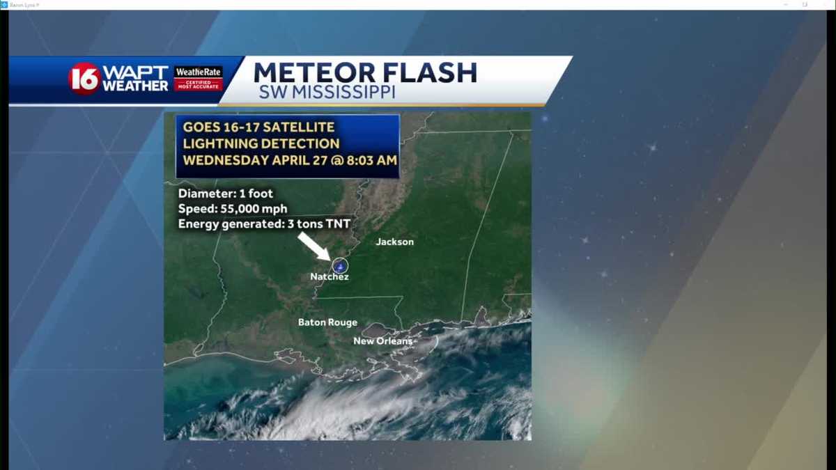 NASA potwierdza, że ​​głośny hałas słyszany przez mieszkańców Mississippi był meteorem