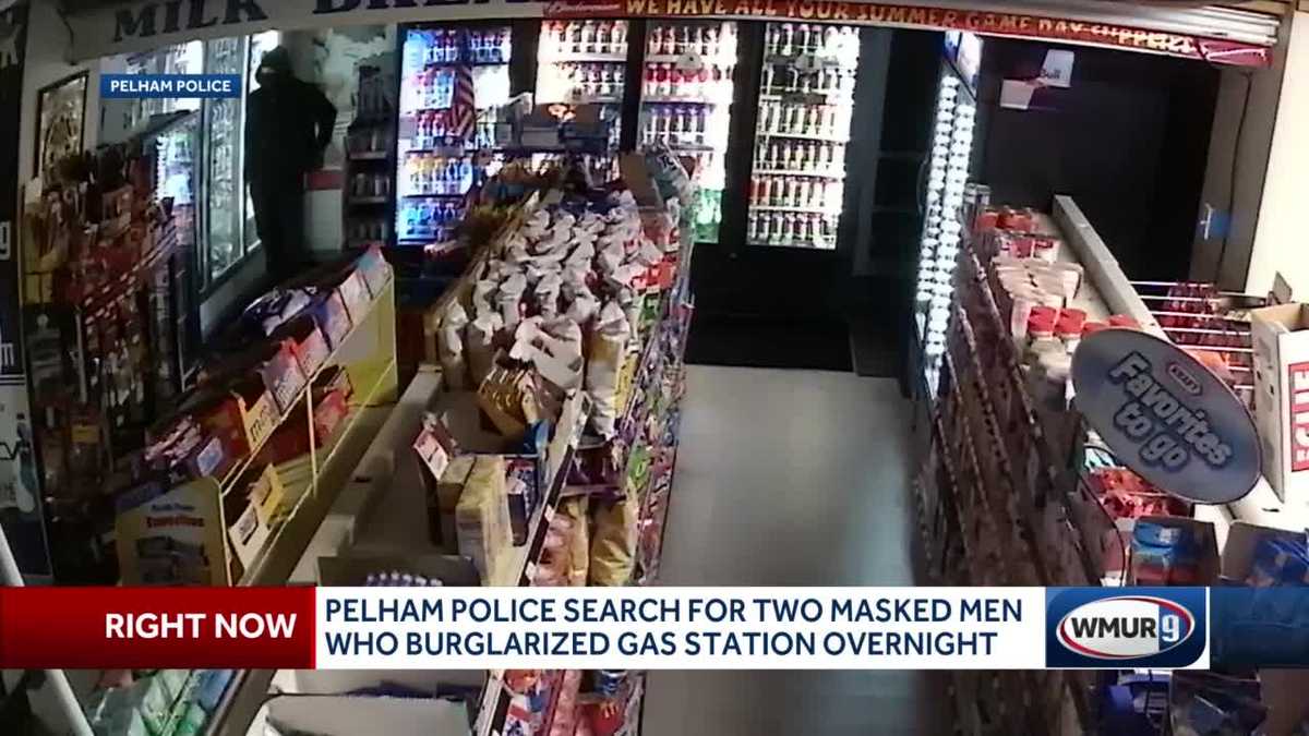 Pelham police search for masked men who burglarized gas station