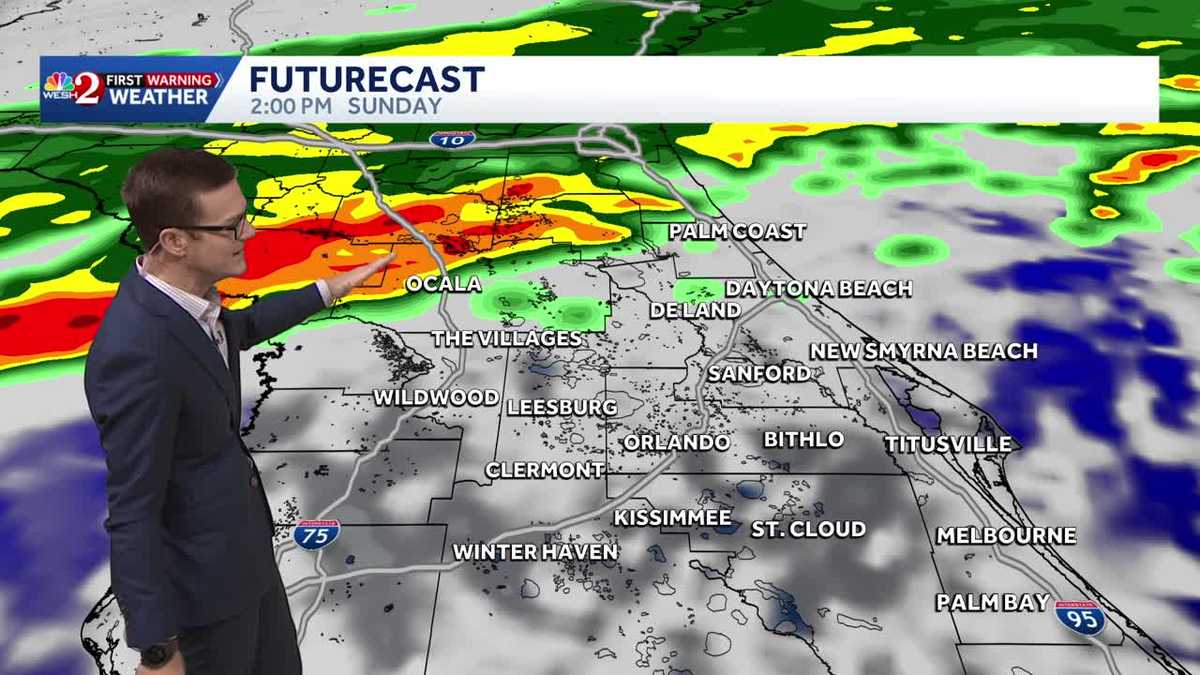 Impact Weather: Showers and storms in the forecast on Sunday in Central Florida
