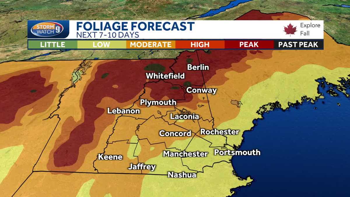 NH foliage tracker More colors emerge up north