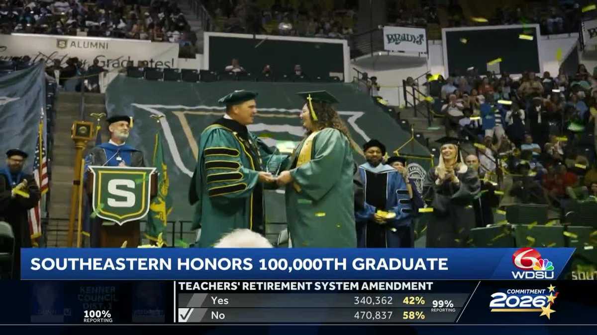 Southeastern Louisiana University honors 100,000th graduate