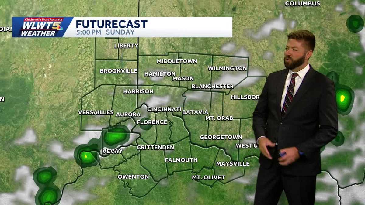 Spotty showers possible Sunday for Greater Cincinnati