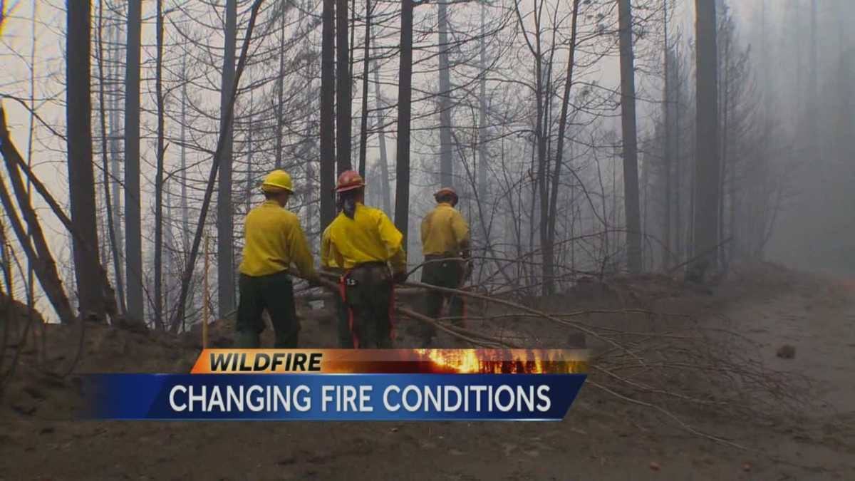 Weather conditions impact fight against Pollock Pines fire