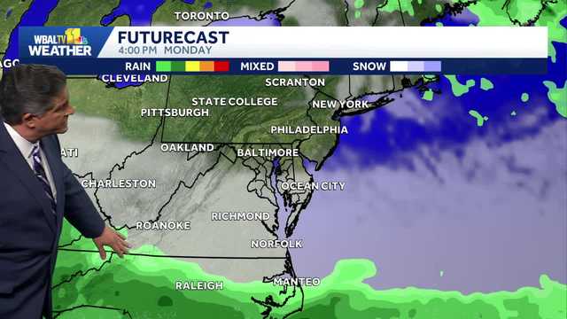 Tracking rain in Maryland later this week