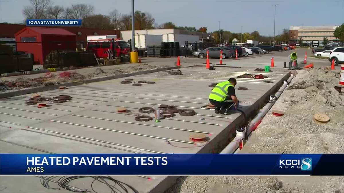 ISU, Iowa DOT test icebusting heated concrete
