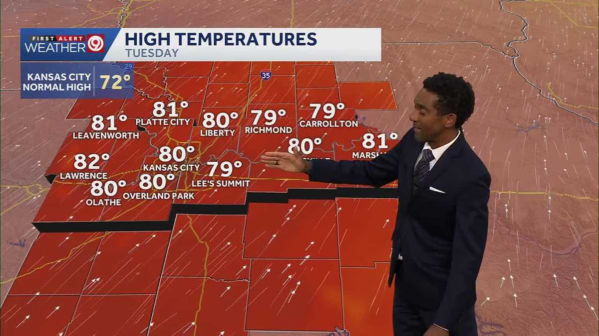 Kansas City weather: Warmer, above-average temperatures this week - KMBC