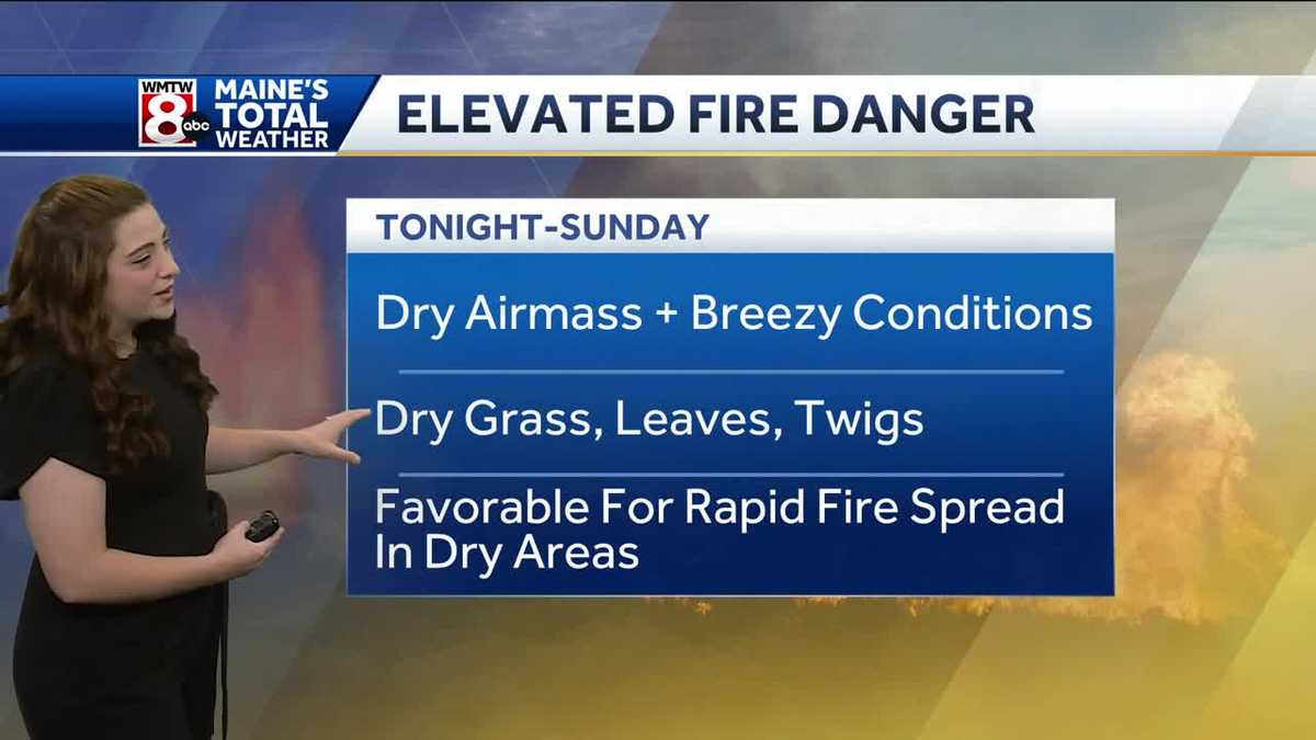 Fire danger accompanies Sunday's gusty winds
