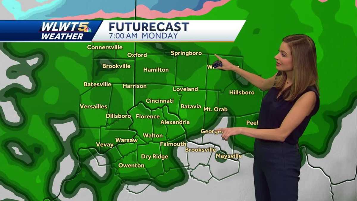Light rain during the morning commute Monday