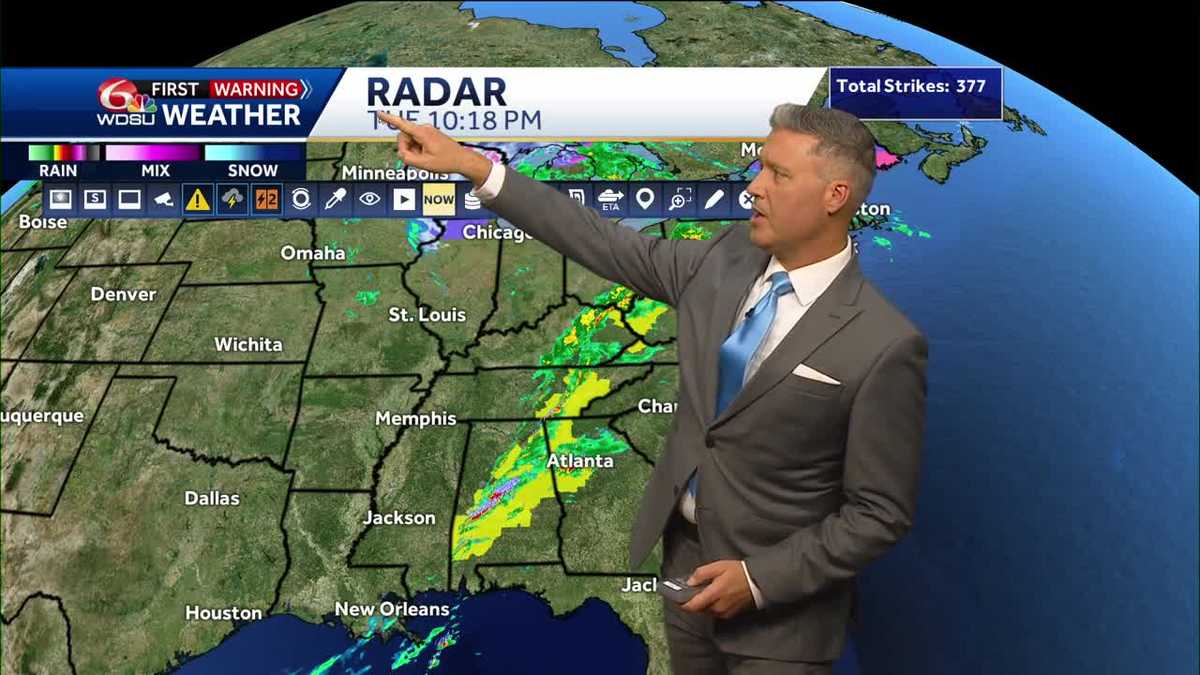 New orleans weather forecast rain chance tonight high tomorrow