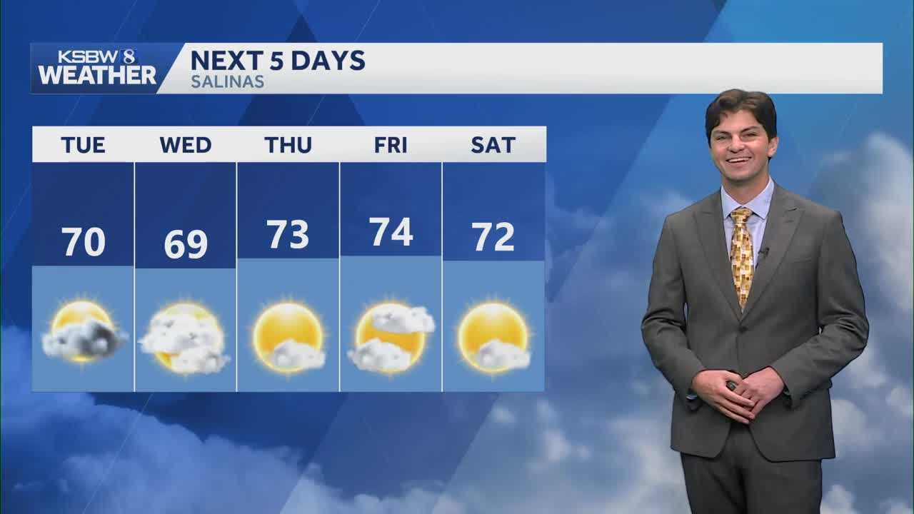 Rain headed towards Santa Cruz this afternoon