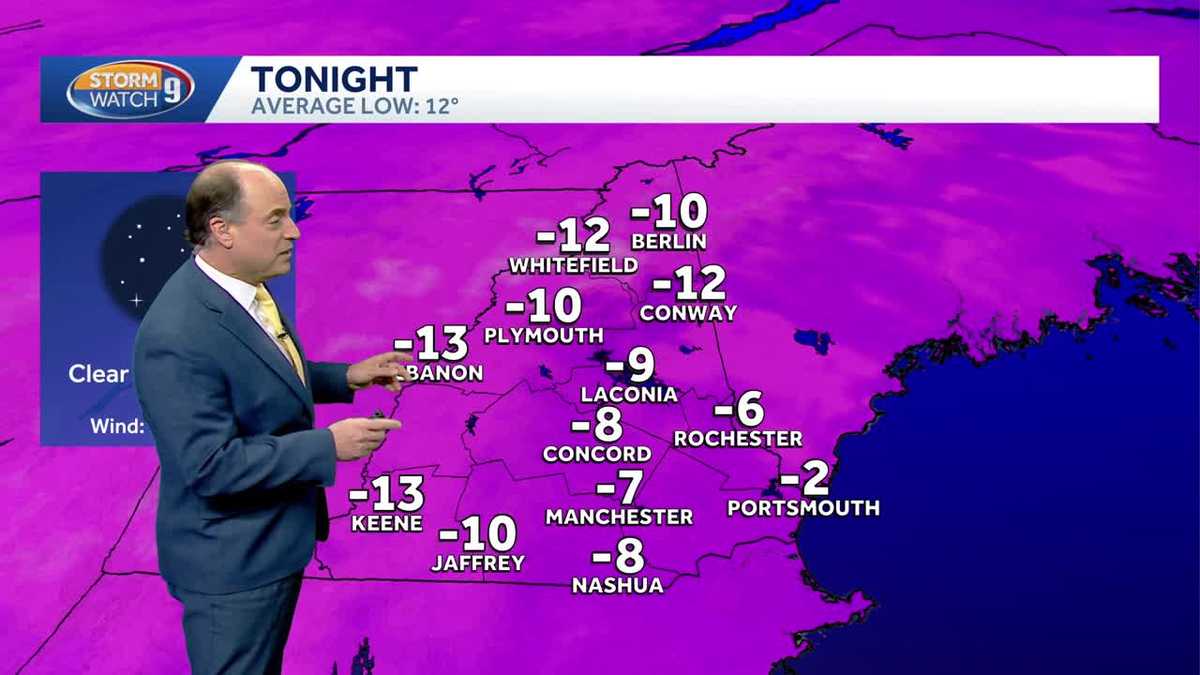 Video: Frigid start to weekend in New Hampshire