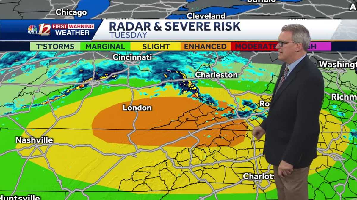 WATCH: Tuesday storms expected to bring strong winds