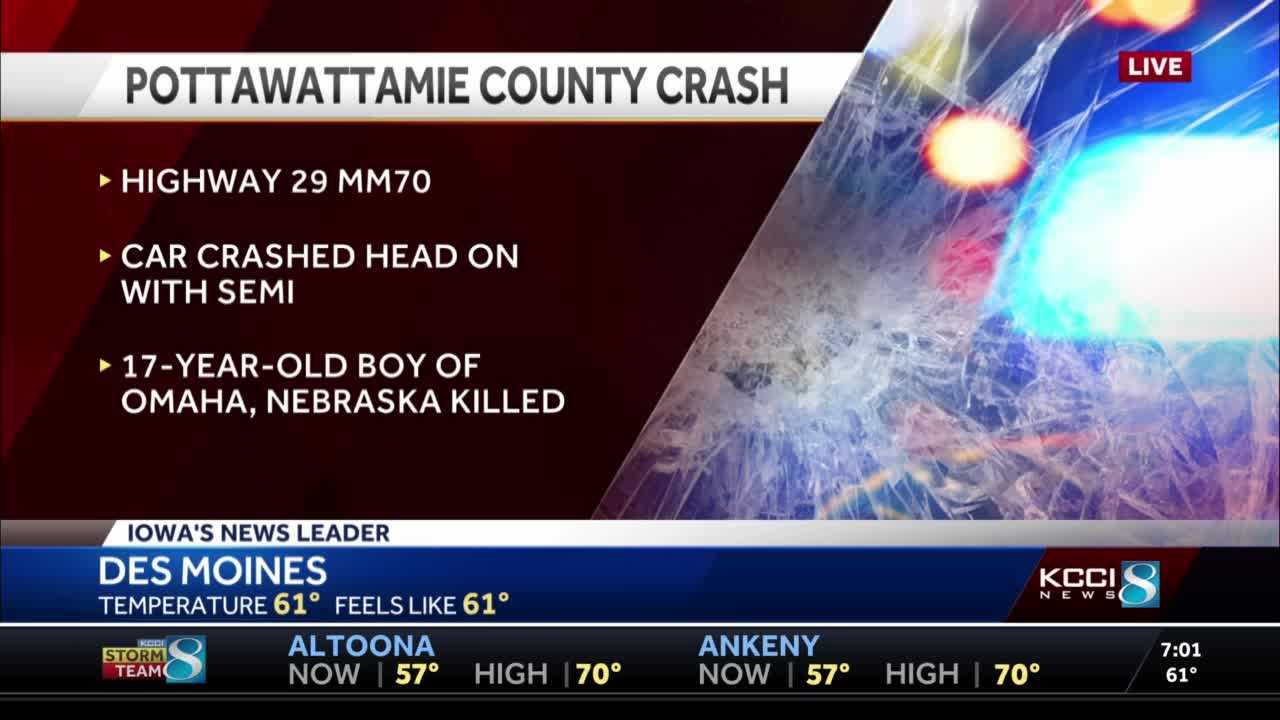 Nebraska Teenager Dies In Car Crash In Pottawattamie