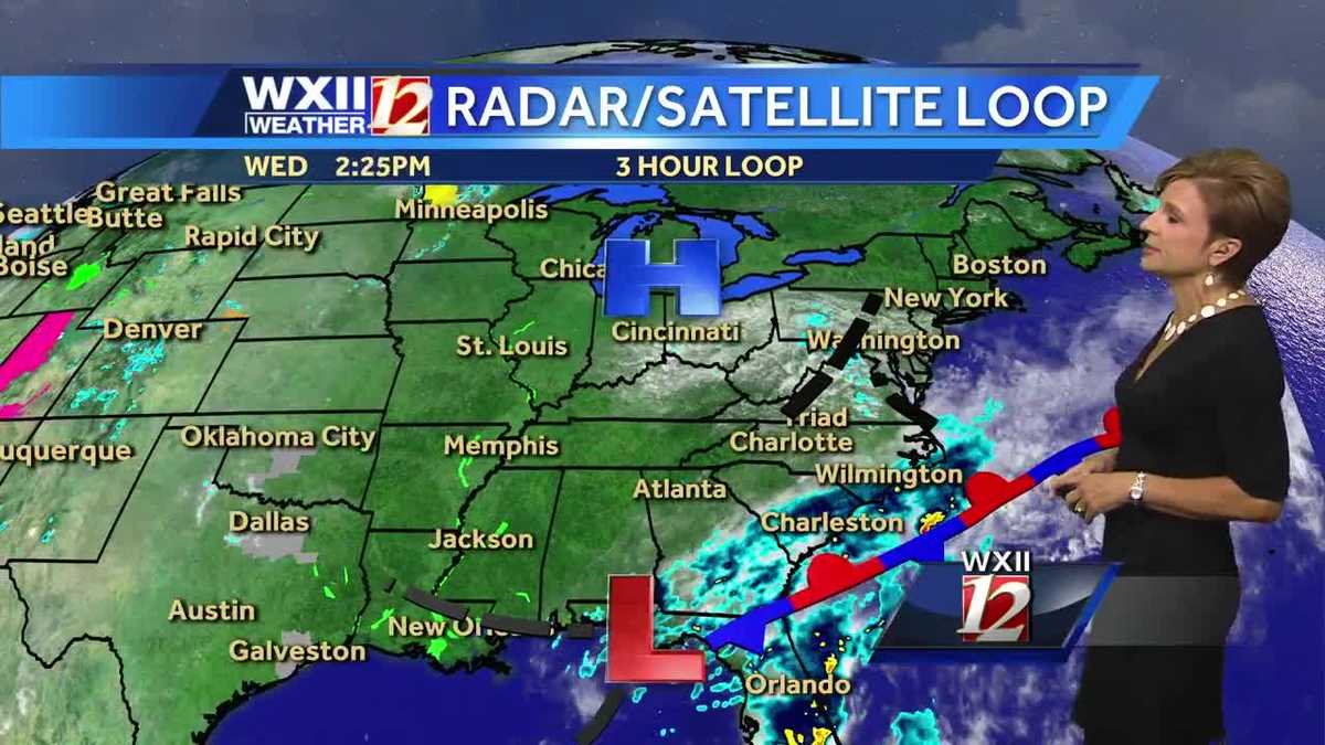 WATCH: A few of those clouds could bring rain