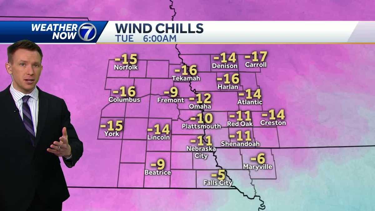 More Sub-zero Wind Chills Early Tuesday With Afternoon Flurries