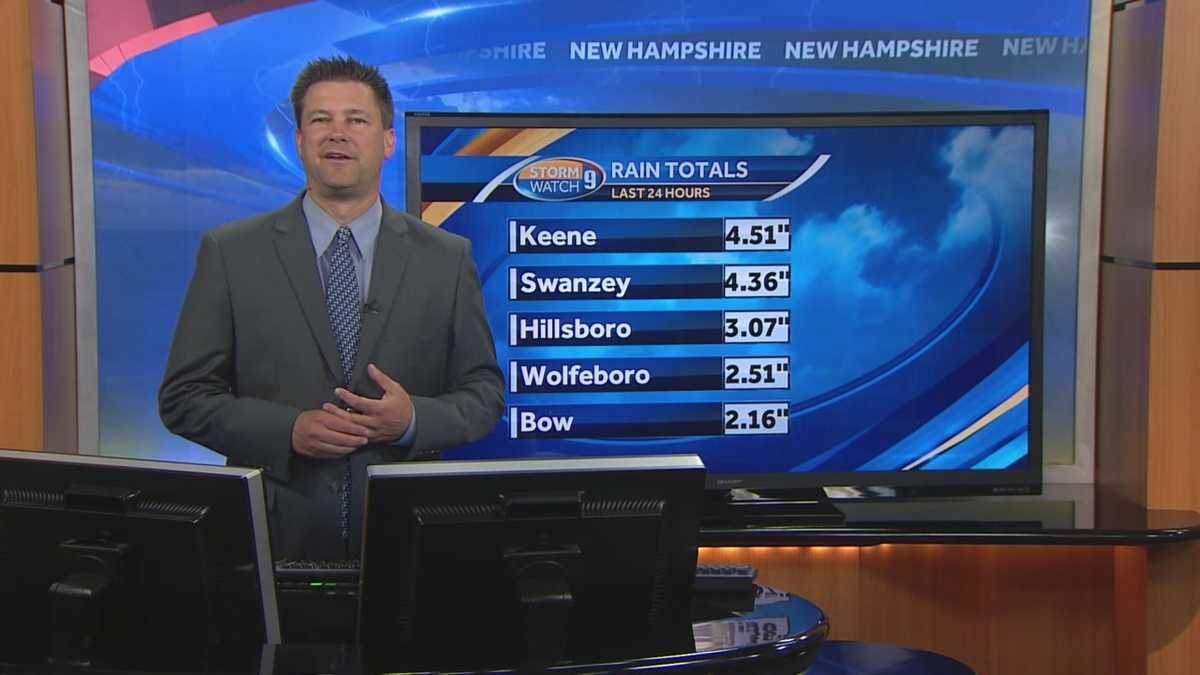 Rain gradually moves out of state