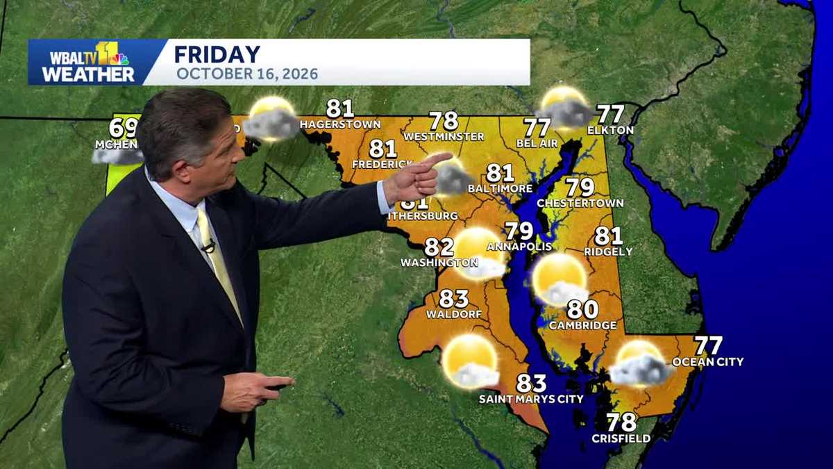 Showers and much cooler Thursday