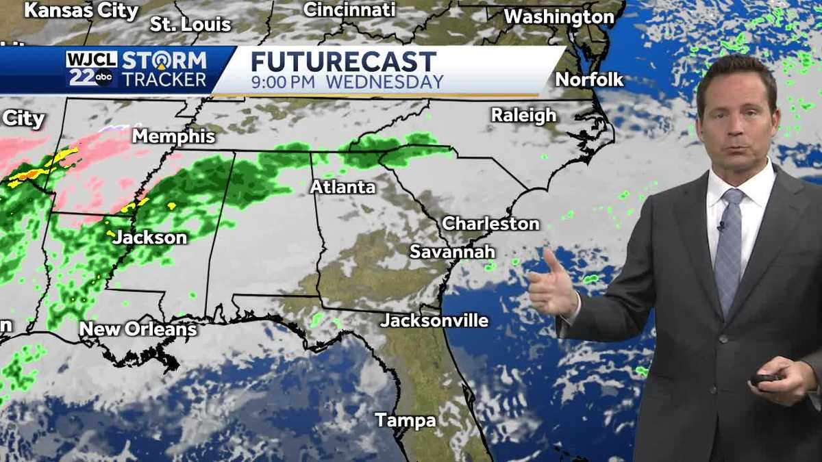 Savannah: Tracking on and off rain chances and the next cooldown